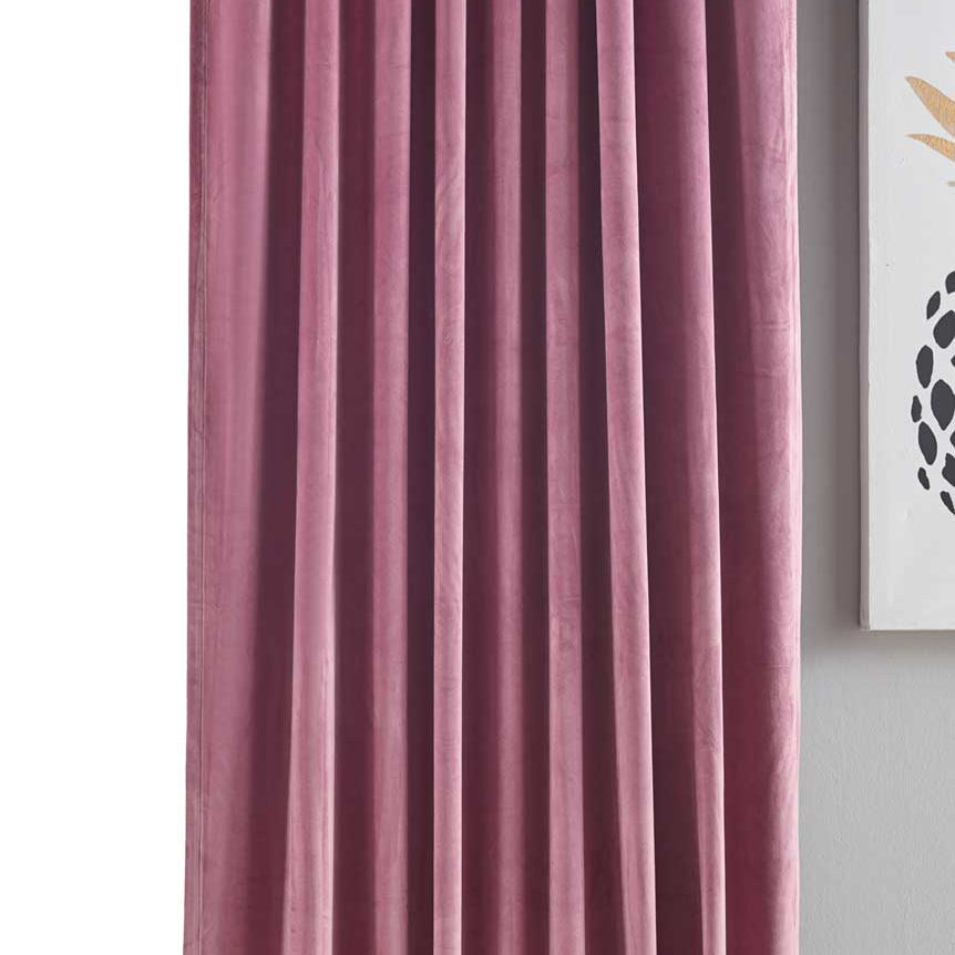 Verdunkelungsvorhang »Milano« Samt blickdicht Schlaufenband Tunneldurchzug Blackout Bügelband kürzbar 20357 Altrosa 1 Stück HxB 235x135 cm Vorhang Set 20357altrosa-1x | Gardinenbox.de