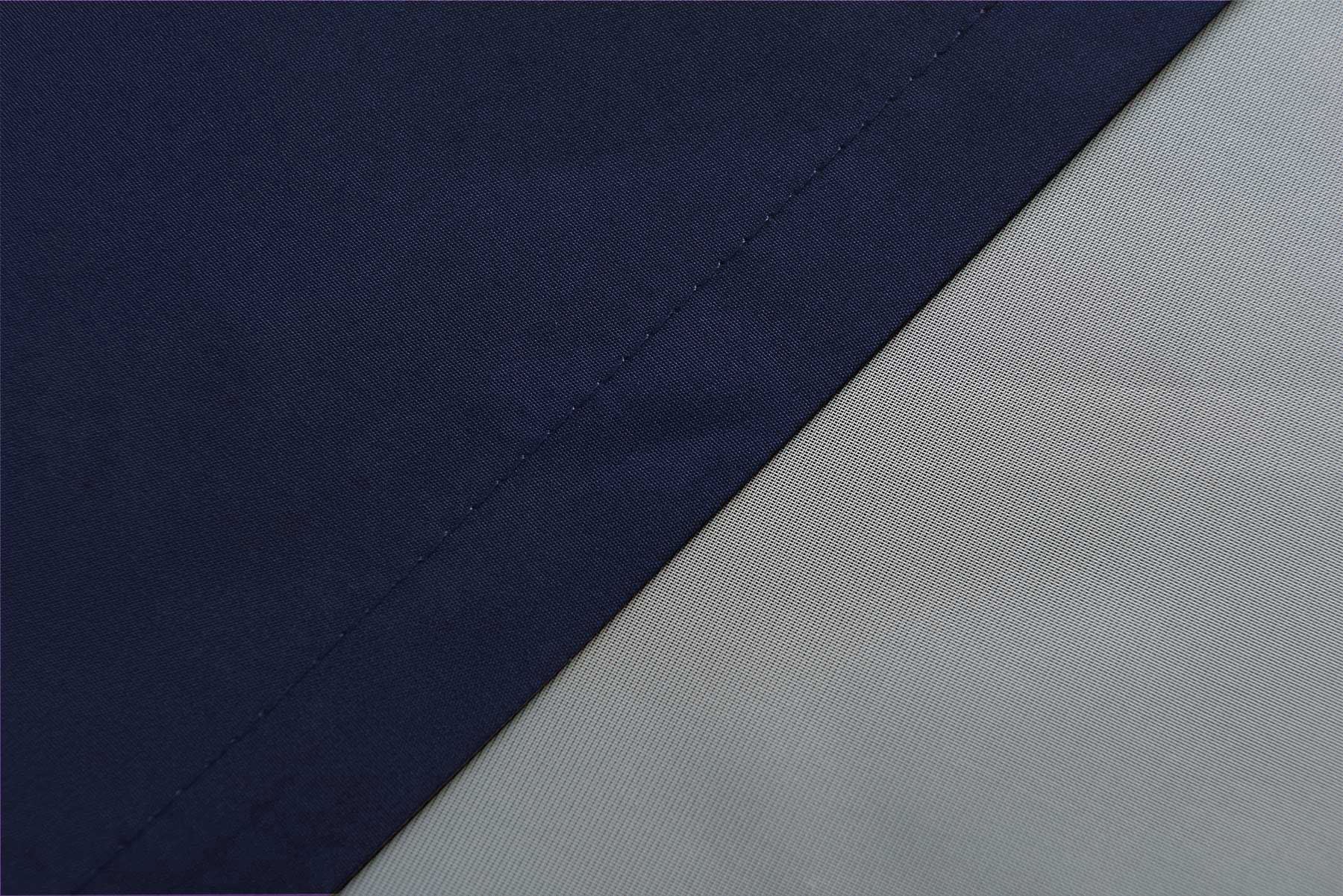 1er Set Vorhänge Schal Ösen »Berlin« Microsatin Lichtdurchlässig Uni Matt 20405N Vorhang 20400_detail_dunkelblau_2_cbcc9f56-3436-49e3-acea-8dd1319536f8 | Gardinenbox.de