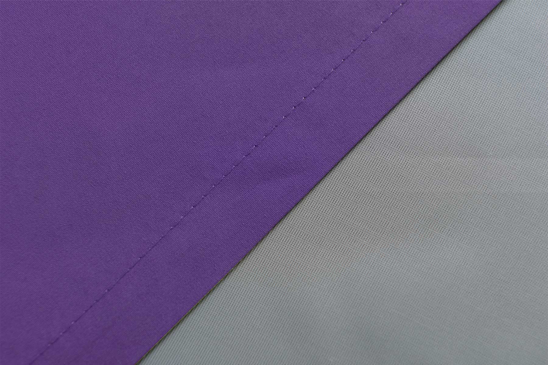 2er Set Vorhänge Schal Schlaufen »Berlin« Microsatin Lichtdurchlässig Kräuselband Uni Matt 20400N2 Vorhang 20400_detail_lila_2_4086225f-f7e8-474d-88de-1a8a05a46075 | Gardinenbox.de