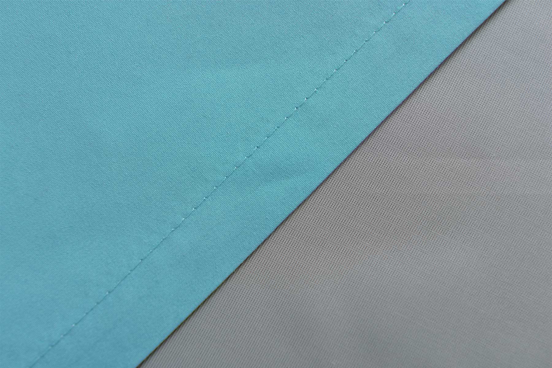 2er Set Vorhänge Schal Schlaufen »Berlin« Microsatin Lichtdurchlässig Kräuselband Uni Matt 20400N2 Vorhang 20400_detail_tuerkis_2_ed5d663e-bdc7-4747-9516-6dabf23bdee7 | Gardinenbox.de