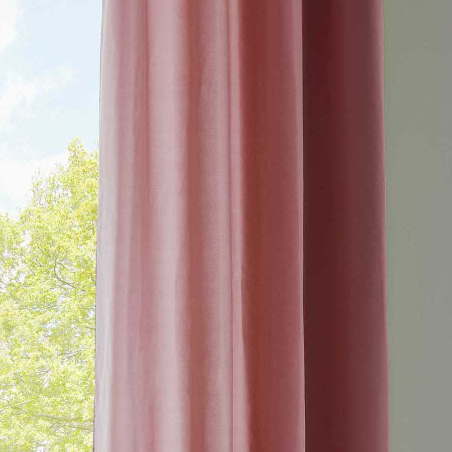 1er Set Vorhänge Schal Ösen »Berlin« Microsatin Lichtdurchlässig Uni Matt 20405N Altrosa HxB 145x140 cm Vorhang 20405Naltrosa-175 | Gardinenbox.de