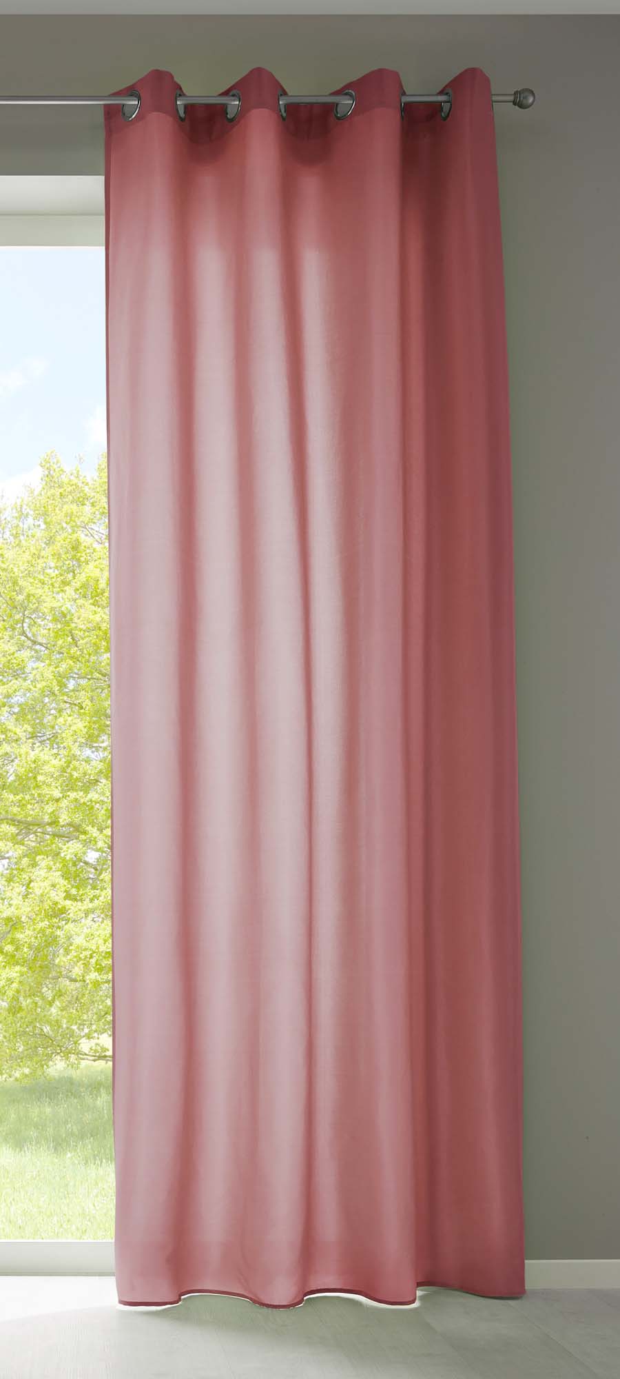 1er Set Vorhänge Schal Ösen »Berlin« Microsatin Lichtdurchlässig Uni Matt 20405N Altrosa HxB 175x140 cm Vorhang 20405Naltrosa_e2e6a5c6-2069-4eed-a203-ccbee193b527 | Gardinenbox.de