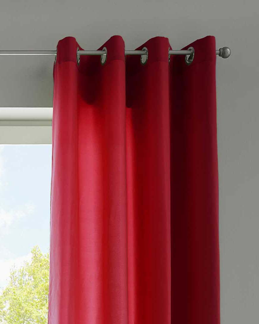 1er Set Vorhänge Schal Ösen »Berlin« Microsatin Lichtdurchlässig Uni Matt 20405N Bordeaux HxB 145x140 cm Vorhang 20405Nbordeaux-175 | Gardinenbox.de