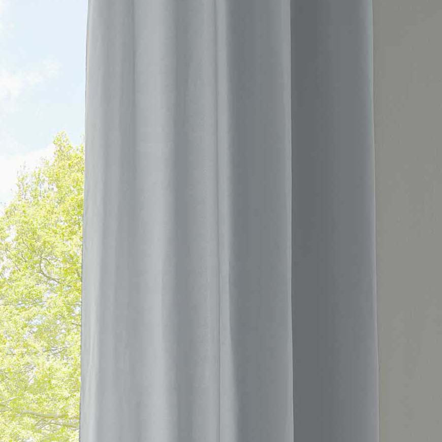 1er Set Vorhänge Schal Ösen »Berlin« Microsatin Lichtdurchlässig Uni Matt 20405N