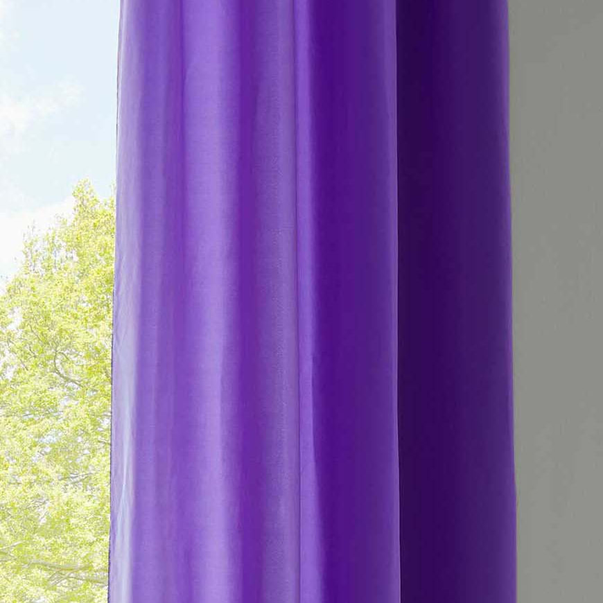 1er Set Vorhänge Schal Ösen »Berlin« Microsatin Lichtdurchlässig Uni Matt 20405N Lila HxB 145x140 cm Vorhang 20405Nlila-175 | Gardinenbox.de