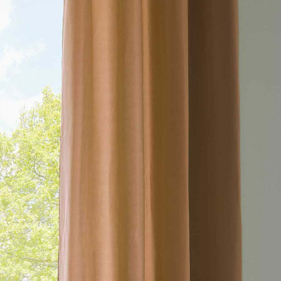 1er Set Vorhänge Schal Ösen »Berlin« Microsatin Lichtdurchlässig Uni Matt 20405N Taupe HxB 145x140 cm Vorhang 20405Ntaupe-175 | Gardinenbox.de