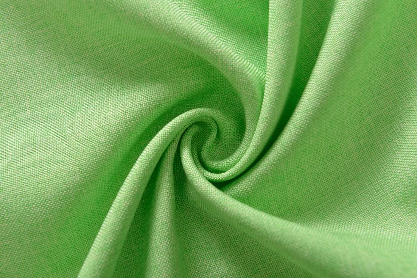 Vorhang Schal verdeckte Schlaufen >>Cationic<< blickdicht Leinen Optik natura seidenmatt (HxB) Landhaus Stil 20440 Vorhang 20440_Apfelgrun_9 | Gardinenbox.de