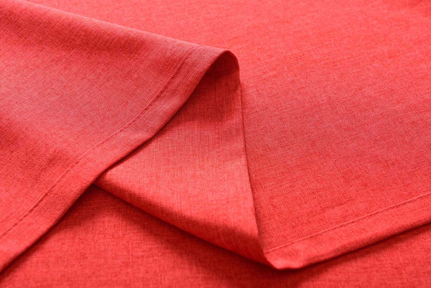 Vorhang Schal verdeckte Schlaufen >>Cationic<< blickdicht Leinen Optik natura seidenmatt (HxB) Landhaus Stil 20440 Vorhang 20440_Rot_9 | Gardinenbox.de