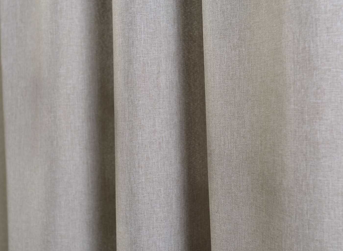 Vorhang Schal verdeckte Schlaufen >>Cationic<< blickdicht Leinen Optik natura seidenmatt (HxB) Landhaus Stil 20440 Vorhang 20440_grau_6 | Gardinenbox.de
