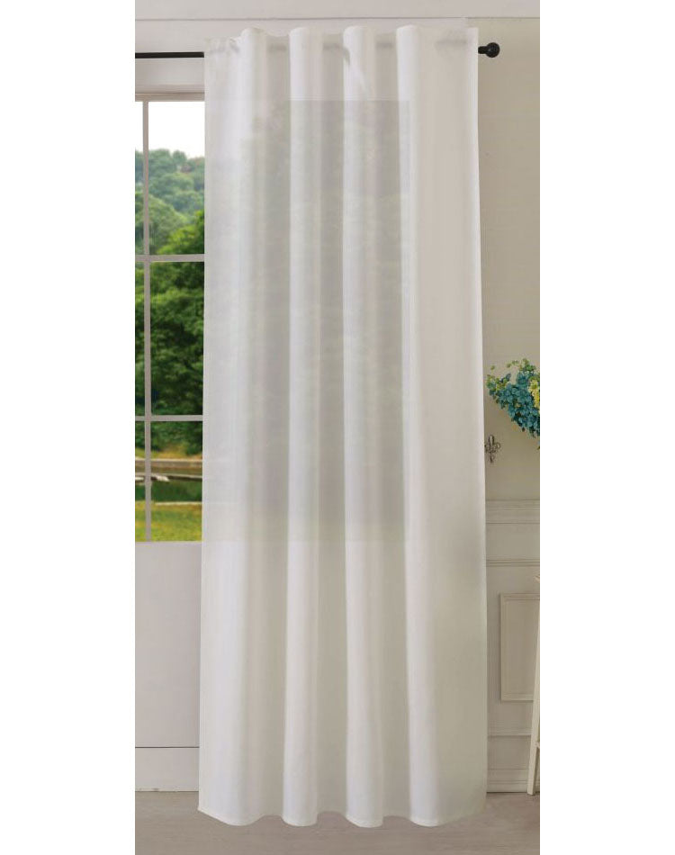 Vorhang Schal verdeckte Schlaufen >>Cationic<< blickdicht Leinen Optik natura seidenmatt (HxB) Landhaus Stil 20440 Natur Vorhang 20440natur | Gardinenbox.de