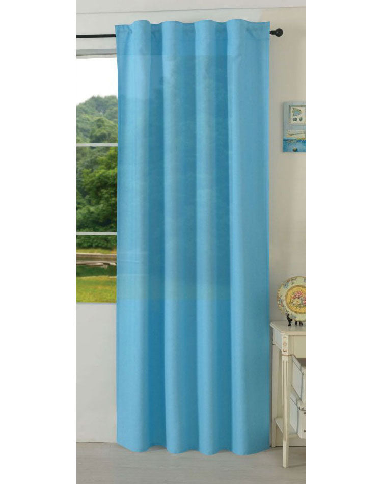 Vorhang Schal verdeckte Schlaufen >>Cationic<< blickdicht Leinen Optik natura seidenmatt (HxB) Landhaus Stil 20440 Türkis Vorhang 20440tuerkis | Gardinenbox.de