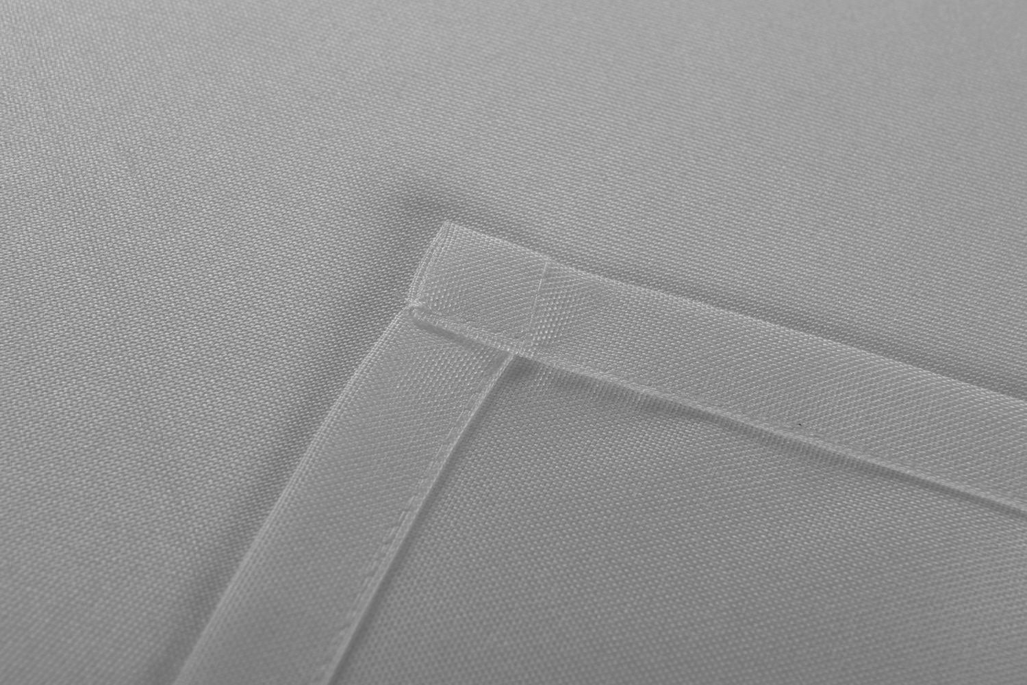 2er Pack Flächenvorhänge Schiebegardinen komplett Set Cationic blickdicht Leinen Optik natura seidenmatt Landhaus Stil 204411-2 Schiebegardine 204411_detail_3-grau | Gardinenbox.de