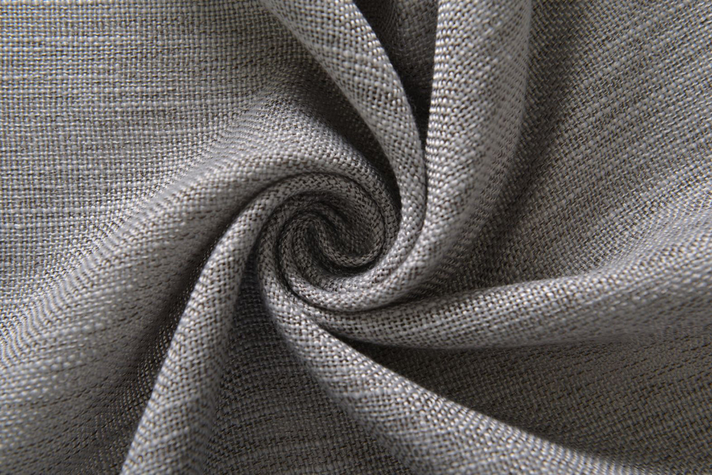 Vorhang Schal verdeckte Schlaufen >>Linene<< blickdicht Leinen Optik Natur Grobfaser (HxB) Lanhaus Stil schwere Qualität 20445 Vorhang 20445_grau_5 | Gardinenbox.de