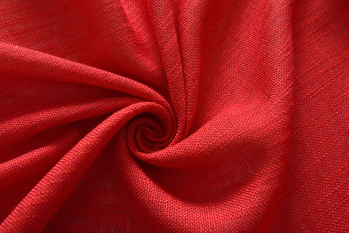 Vorhang Schal verdeckte Schlaufen >>Linene<< blickdicht Leinen Optik Natur Grobfaser (HxB) Lanhaus Stil schwere Qualität 20445 Vorhang 20445_rot_4 | Gardinenbox.de