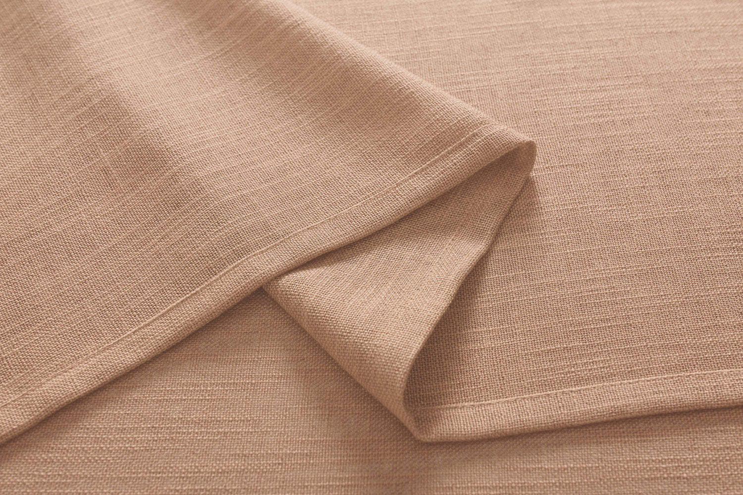 Vorhang Schal verdeckte Schlaufen >>Linene<< blickdicht Leinen Optik Natur Grobfaser (HxB) Lanhaus Stil schwere Qualität 20445 Vorhang 20445_sand_d2 | Gardinenbox.de