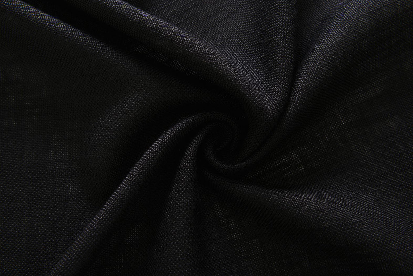 Vorhang Schal verdeckte Schlaufen >>Linene<< blickdicht Leinen Optik Natur Grobfaser (HxB) Lanhaus Stil schwere Qualität 20445 Vorhang 20445_schwarz_3 | Gardinenbox.de