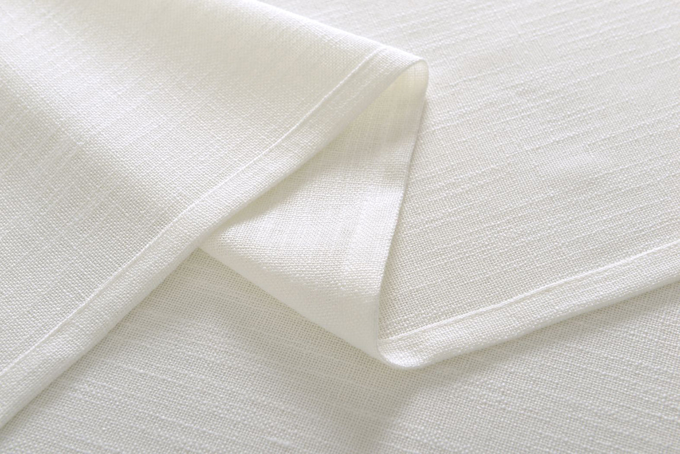 Vorhang Schal verdeckte Schlaufen >>Linene<< blickdicht Leinen Optik Natur Grobfaser (HxB) Lanhaus Stil schwere Qualität 20445 Vorhang 20445_weiss_3 | Gardinenbox.de