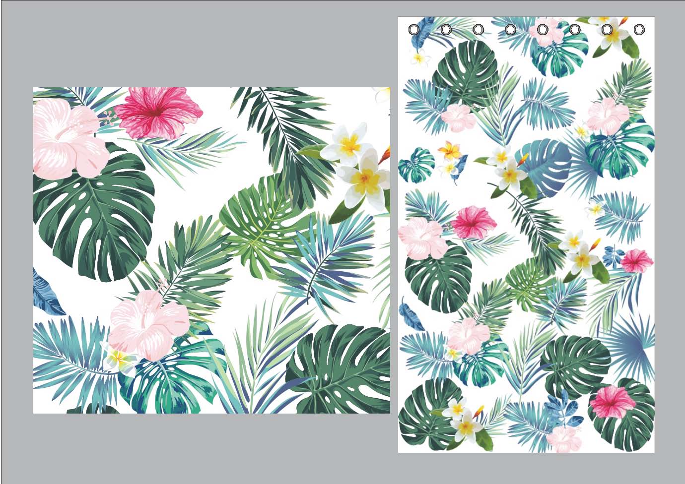 Vorhang Schal blickdicht verdeckte Schlaufen Universalband Digitaldruck (Höhe x Breite cm) 20490 Vorhang 20490-009ds | Gardinenbox.de