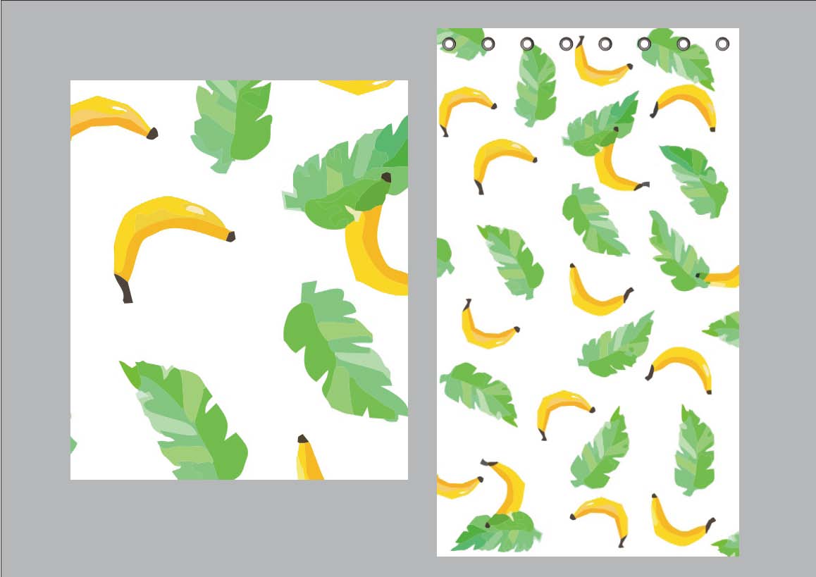 Vorhang Schal blickdicht verdeckte Schlaufen Universalband Digitaldruck (Höhe x Breite cm) 204902 Vorhang Set 20490-010ds_1 | Gardinenbox.de