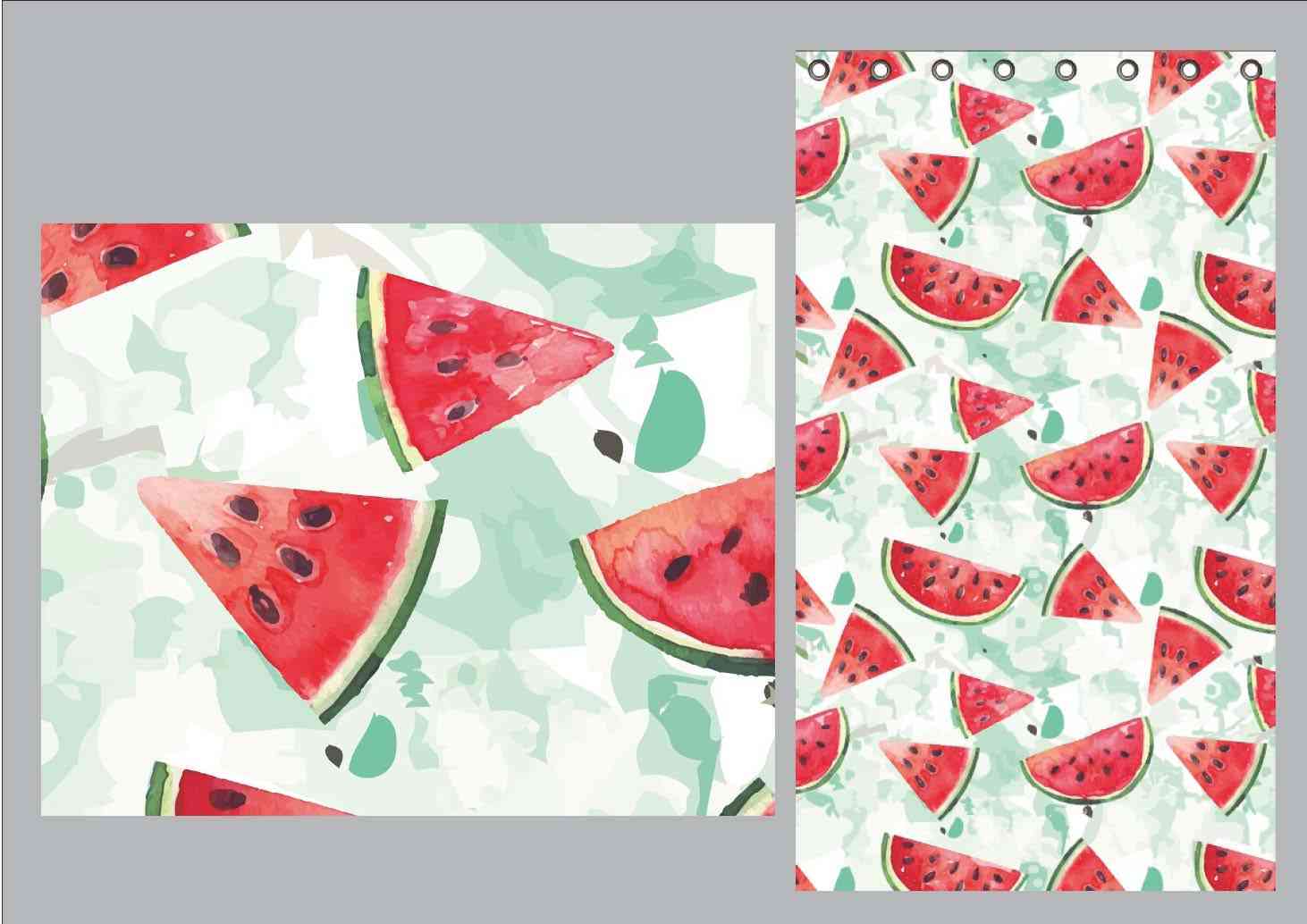 Vorhang Schal blickdicht verdeckte Schlaufen Universalband Digitaldruck (Höhe x Breite cm) 204902 Vorhang Set 20490-012ds_1 | Gardinenbox.de