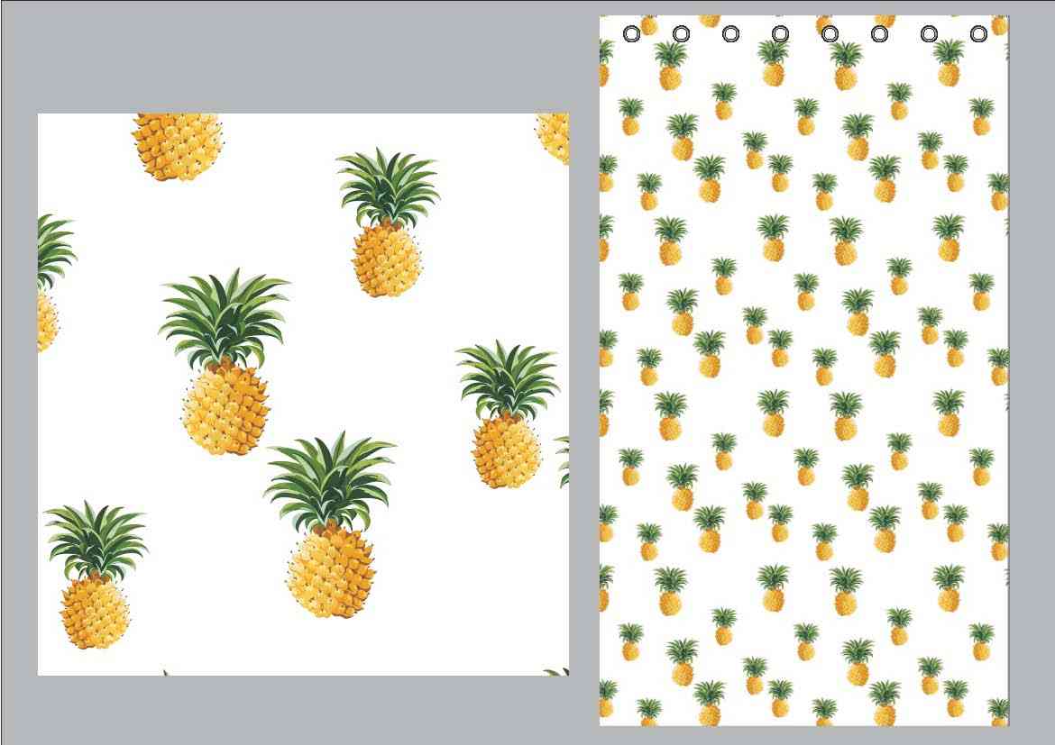 Vorhang Schal blickdicht verdeckte Schlaufen Universalband Digitaldruck (Höhe x Breite cm) 204902 Vorhang Set 20490-013ds_1 | Gardinenbox.de