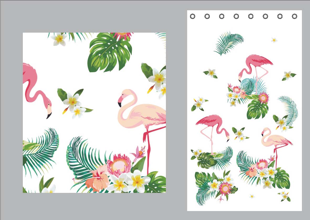 Vorhang Schal blickdicht verdeckte Schlaufen Universalband Digitaldruck (Höhe x Breite cm) 20490 Vorhang 20490-014ds | Gardinenbox.de