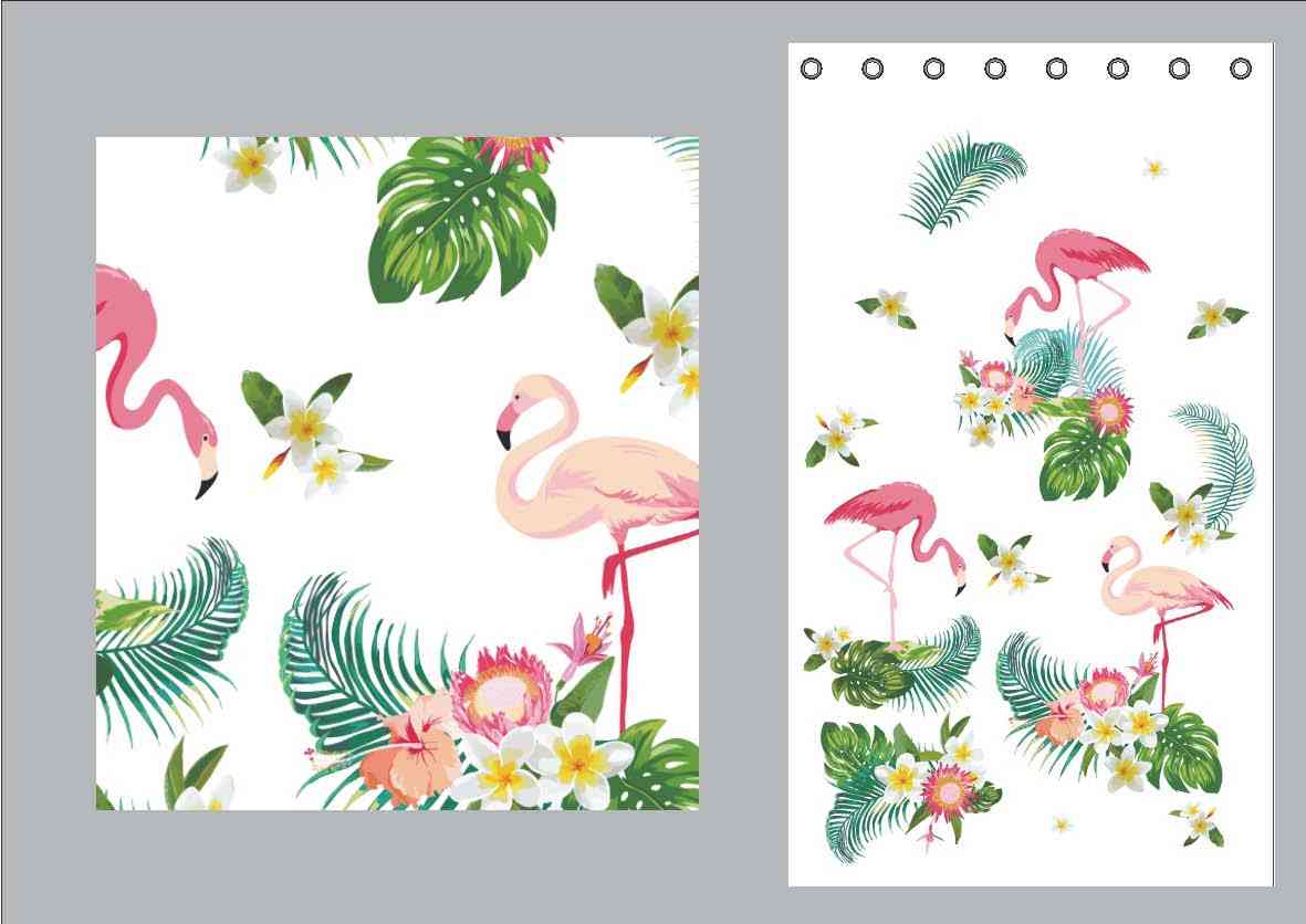 Vorhang Schal blickdicht verdeckte Schlaufen Universalband Digitaldruck (Höhe x Breite cm) 204902 Vorhang Set 20490-014ds_1 | Gardinenbox.de