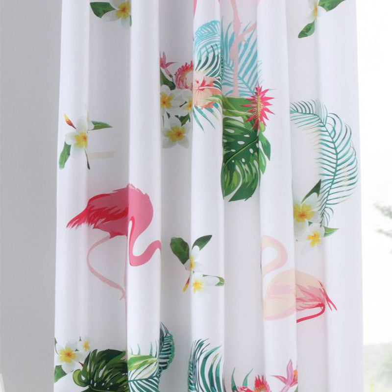 Vorhang Schal blickdicht verdeckte Schlaufen Universalband Digitaldruck (Höhe x Breite cm) 20490 Flamingos Vorhang 20490flamingos | Gardinenbox.de
