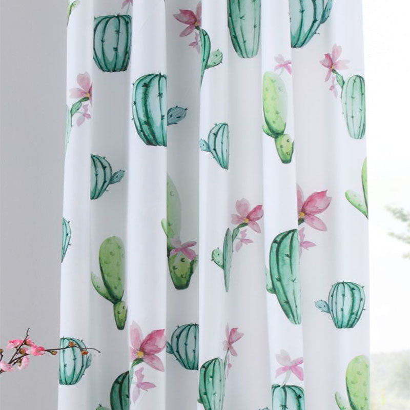 Vorhang Schal blickdicht verdeckte Schlaufen Universalband Digitaldruck (Höhe x Breite cm) 20490 Kaktus Vorhang 20490kaktus | Gardinenbox.de