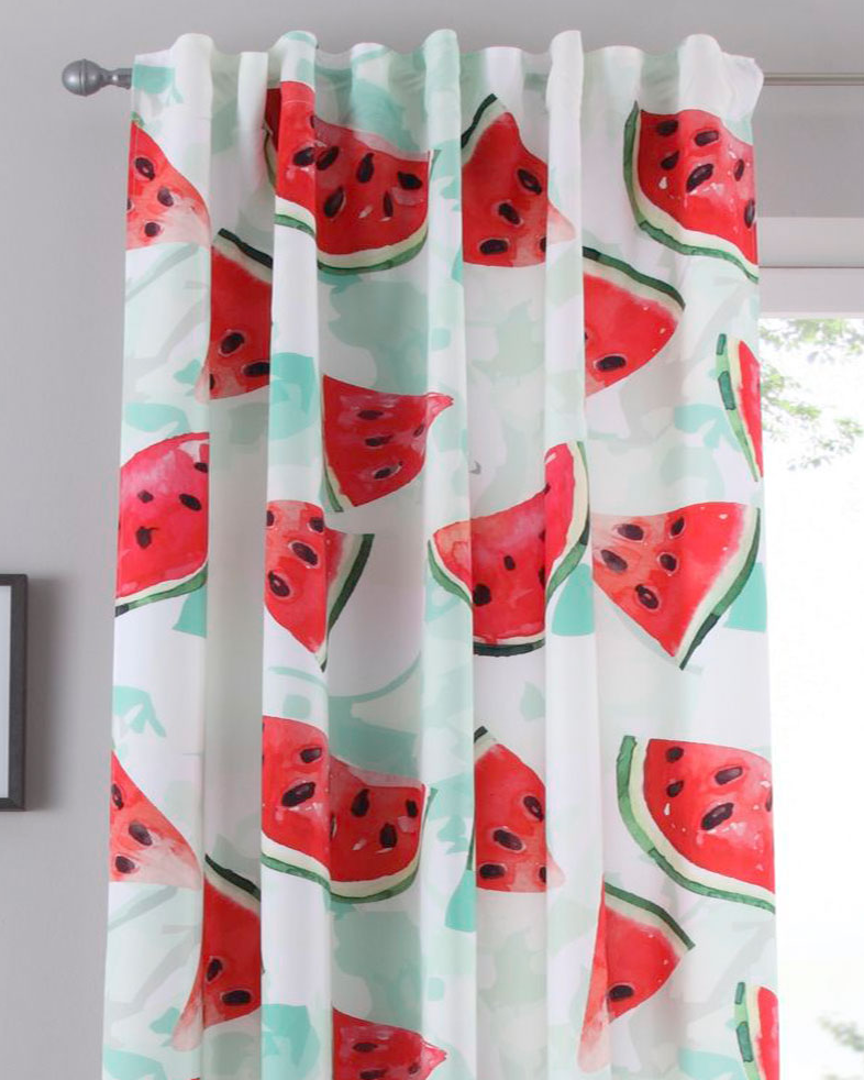 Vorhang Schal blickdicht verdeckte Schlaufen Universalband Digitaldruck (Höhe x Breite cm) 20490 Vorhang 20490melone_2024-05-02T11_15_43.302Z | Gardinenbox.de