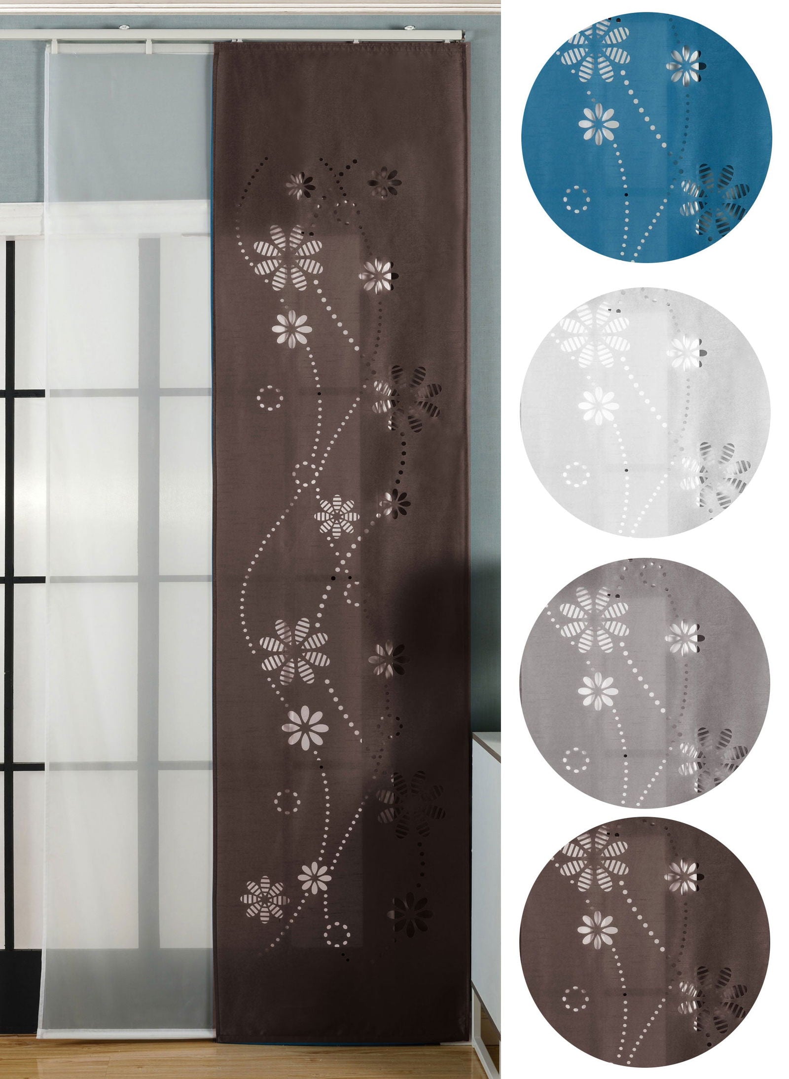 2er-Pack Schiebegardine Flächenvorhang Albi Lasercut Wildseide Optik Voile cm (HxB) inkl. Paneelwagen und Beschwerungsstangen 165630 Schiebegardine 2er-Pack_Schiebegardine_Flachenvorhang_Albi_Lasercut_Wildseide_Optik_Voile_cm_HxB_inkl._Paneelwagen_und_Beschwerungsstangen_165630_-_Gardinenbox.de_-_-3674678 | Gardinenbox.de