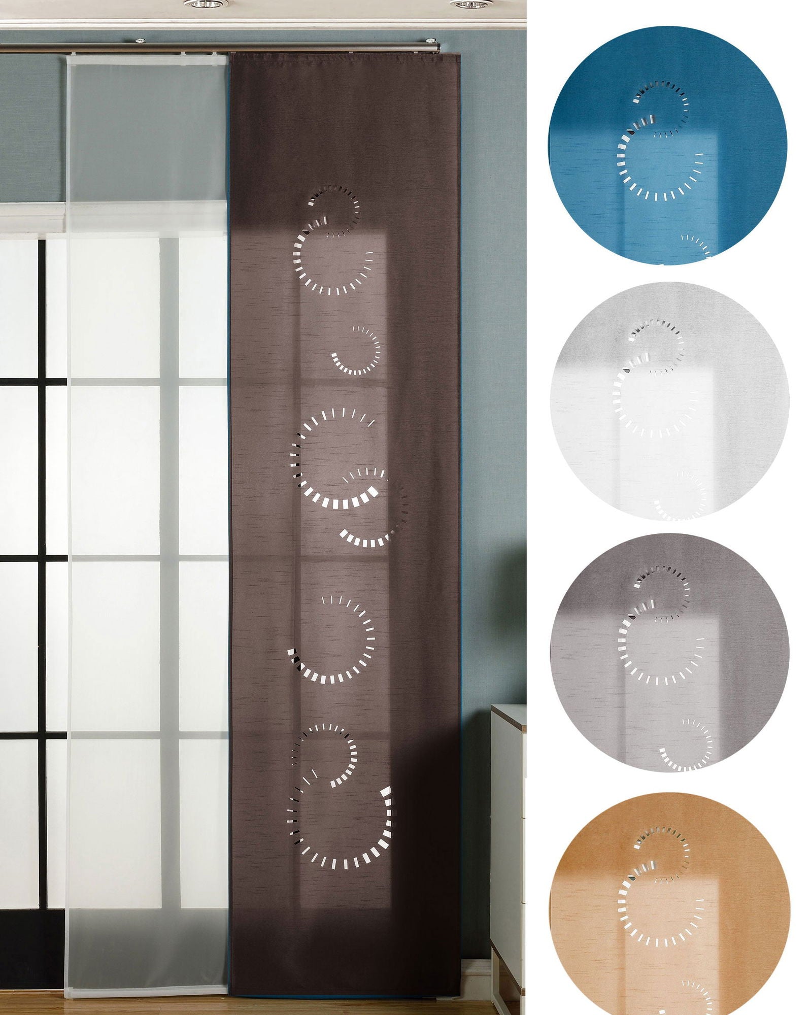 2er-Pack Schiebegardine Flächenvorhang Avila Lasercut Wildseide Optik Voile cm (HxB) inkl. Paneelwagen und Beschwerungsstangen 165610 Schiebegardine 2er-Pack_Schiebegardine_Flachenvorhang_Avila_Lasercut_Wildseide_Optik_Voile_cm_HxB_inkl._Paneelwagen_und_Beschwerungsstangen_165610_-_Gardinenbox.de_-_-3674781 | Gardinenbox.de