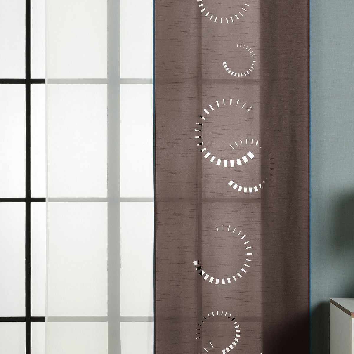 2er-Pack Schiebegardine Flächenvorhang Avila Lasercut Wildseide Optik Voile cm (HxB) inkl. Paneelwagen und Beschwerungsstangen 165610 Braun Schiebegardine 2er-Pack_Schiebegardine_Flachenvorhang_Avila_Lasercut_Wildseide_Optik_Voile_cm_HxB_inkl._Paneelwagen_und_Beschwerungsstangen_165610_-_Gardinenbox.de_-_-3674788 | Gardinenbox.de