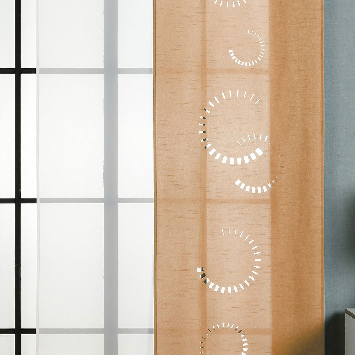 2er-Pack Schiebegardine Flächenvorhang Avila Lasercut Wildseide Optik Voile cm (HxB) inkl. Paneelwagen und Beschwerungsstangen 165610 Sand Schiebegardine 2er-Pack_Schiebegardine_Flachenvorhang_Avila_Lasercut_Wildseide_Optik_Voile_cm_HxB_inkl._Paneelwagen_und_Beschwerungsstangen_165610_-_Gardinenbox.de_-_-3674879 | Gardinenbox.de