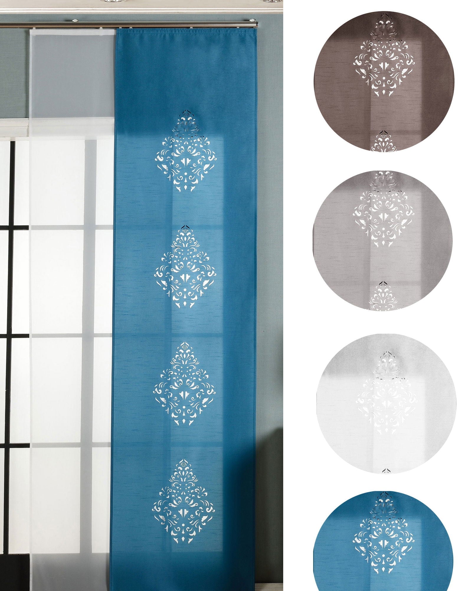 2er-Pack Schiebegardine Flächenvorhang Nantes Lasercut Wildseide Optik Voile cm (HxB) inkl. Paneelwagen und Beschwerungsstangen 165650 Schiebegardine 2er-Pack_Schiebegardine_Flachenvorhang_Nantes_Lasercut_Wildseide_Optik_Voile_cm_HxB_inkl._Paneelwagen_und_Beschwerungsstangen_165650_-_Gardinenbox.de_-_-3674992 | Gardinenbox.de