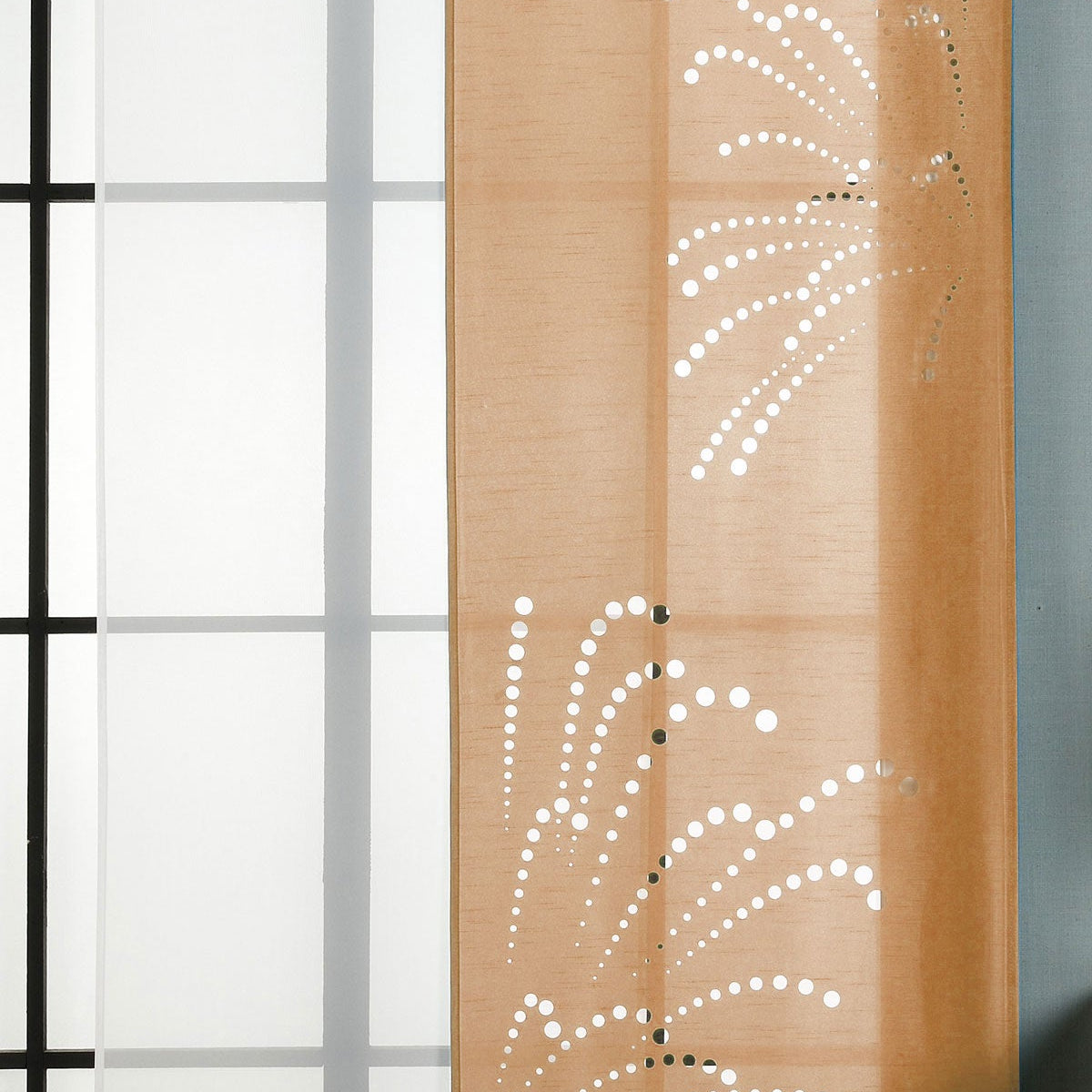 2er-Pack Schiebegardine Flächenvorhang Rodez Lasercut Wildseide Optik Voile cm (HxB) inkl. Paneelwagen und Beschwerungsstangen 165640 Sand Schiebegardine 2er-Pack_Schiebegardine_Flachenvorhang_Rodez_Lasercut_Wildseide_Optik_Voile_cm_HxB_inkl._Paneelwagen_und_Beschwerungsstangen_165640_-_Gardinenbox.de_-_-3675120 | Gardinenbox.de