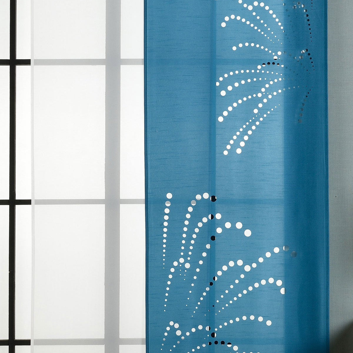 2er-Pack Schiebegardine Flächenvorhang Rodez Lasercut Wildseide Optik Voile cm (HxB) inkl. Paneelwagen und Beschwerungsstangen 165640 Petrol Schiebegardine 2er-Pack_Schiebegardine_Flachenvorhang_Rodez_Lasercut_Wildseide_Optik_Voile_cm_HxB_inkl._Paneelwagen_und_Beschwerungsstangen_165640_-_Gardinenbox.de_-_-3675225 | Gardinenbox.de