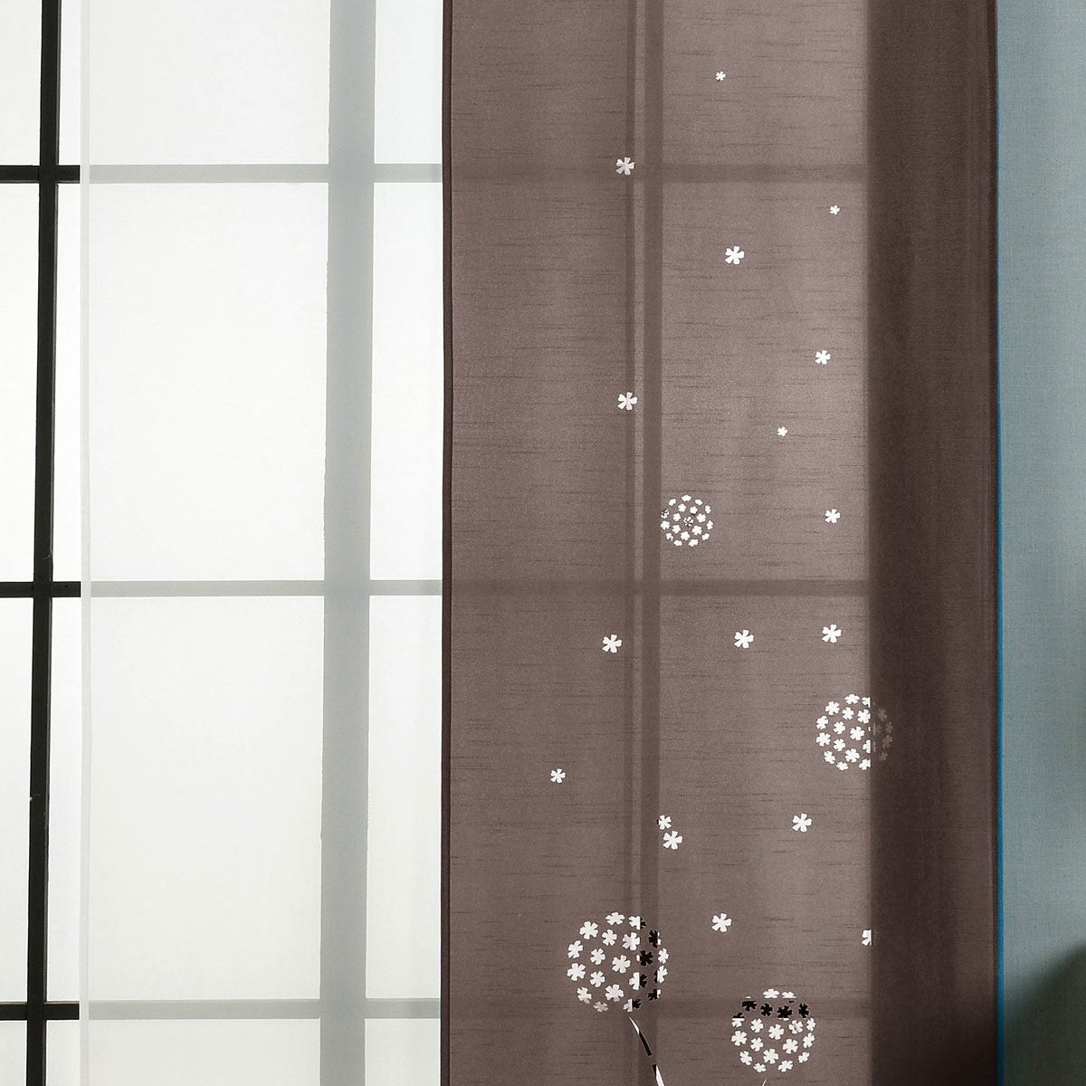 2er-Pack Schiebegardine Flächenvorhang Zamora Lasercut Wildseide Optik Voile cm (HxB) inkl. Paneelwagen und Beschwerungsstangen 165620 Braun Schiebegardine 2er-Pack_Schiebegardine_Flachenvorhang_Zamora_Lasercut_Wildseide_Optik_Voile_cm_HxB_inkl._Paneelwagen_und_Beschwerungsstangen_165620_-_Gardinenbox.de_-_-3675620 | Gardinenbox.de