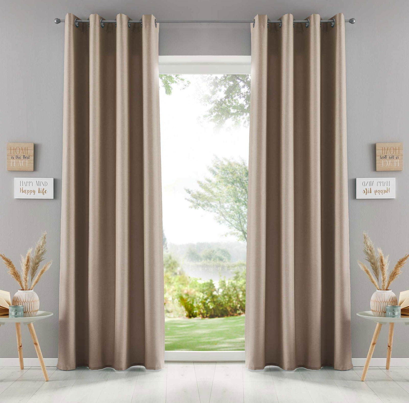 2er Pack Vorhänge Schal Ösen Cationic »Erfurt« Leinen Optik Blickdicht Meliert Landhausstil Ösenvorhang 202072-2 Taupe Vorhang Set 2er_Pack_Vorhange_Schal_Osen_Cationic_Erfurt_Leinen_Optik_Blickdicht_Meliert_Landhausstil_Osenvorhang_202072-2_-_Gardinenbox.de_-_-3668891 | Gardinenbox.de