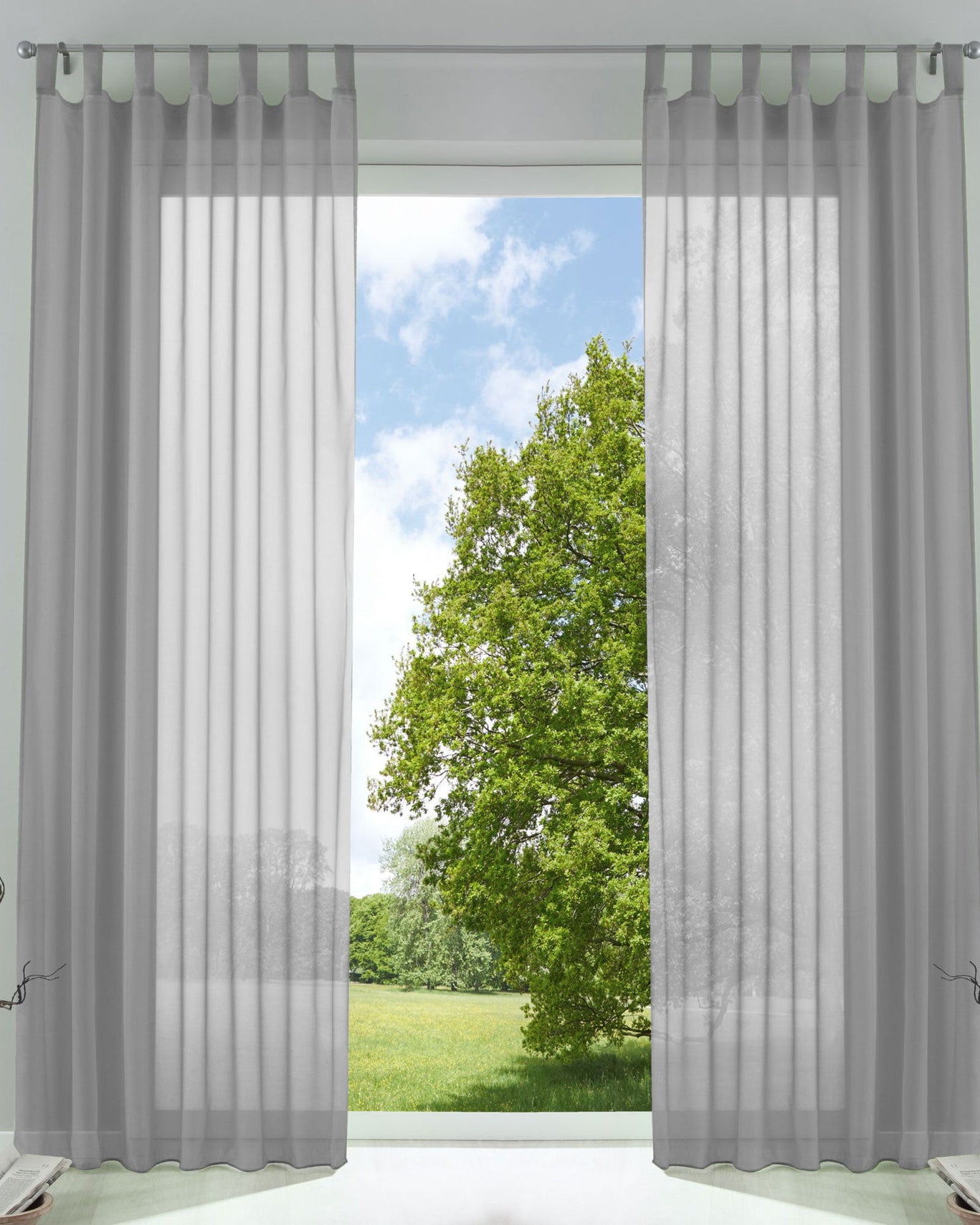 2er Pack Vorhänge Schlaufen HxB 255x140 cm Grau Uni Transparent Voile Kräuselband Schlaufenschals 202076-2 Vorhang 2er_Pack_Vorhange_Schlaufen_HxB_255x140_cm_Grau_Uni_Transparent_Voile_Krauselband_Schlaufenschals_202076-2_-_Gardinenbox.de_-_-3668969 | Gardinenbox.de