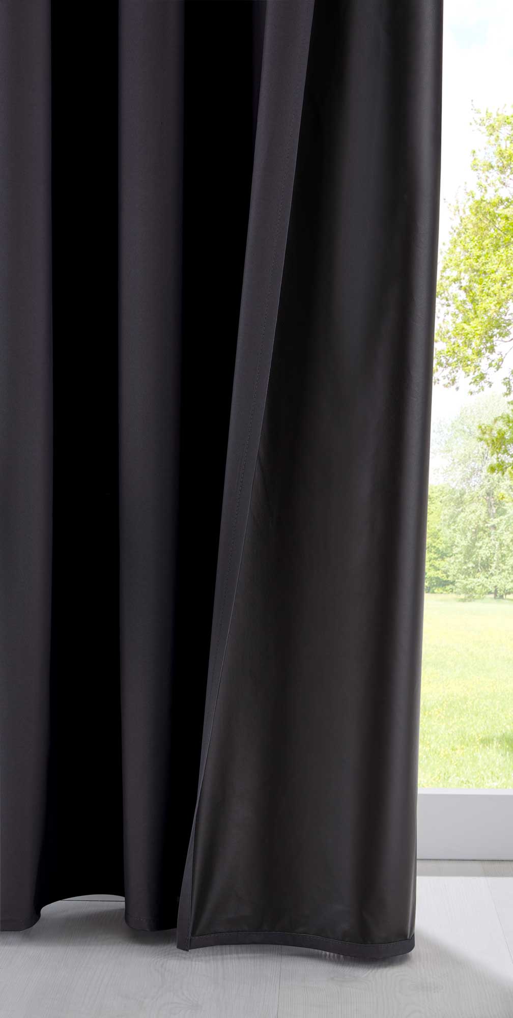 2er Pack Vorhänge Verdunkelung »DARK« 100% Blickdicht verdeckte Schlaufen Kräuselband Raffhalter Softshell Material Lichtundurchlässig 10000350-2 Vorhang Set 2er_Pack_Vorhange_Verdunklung_DARK_100_Blickdicht_verdeckte_Schlaufen_Krauselband_Raffhalter_Softshell_Material_Lichtundurchlassig_10000350-2_-_Gardinenbox.de_-_-3669100 | Gardinenbox.de