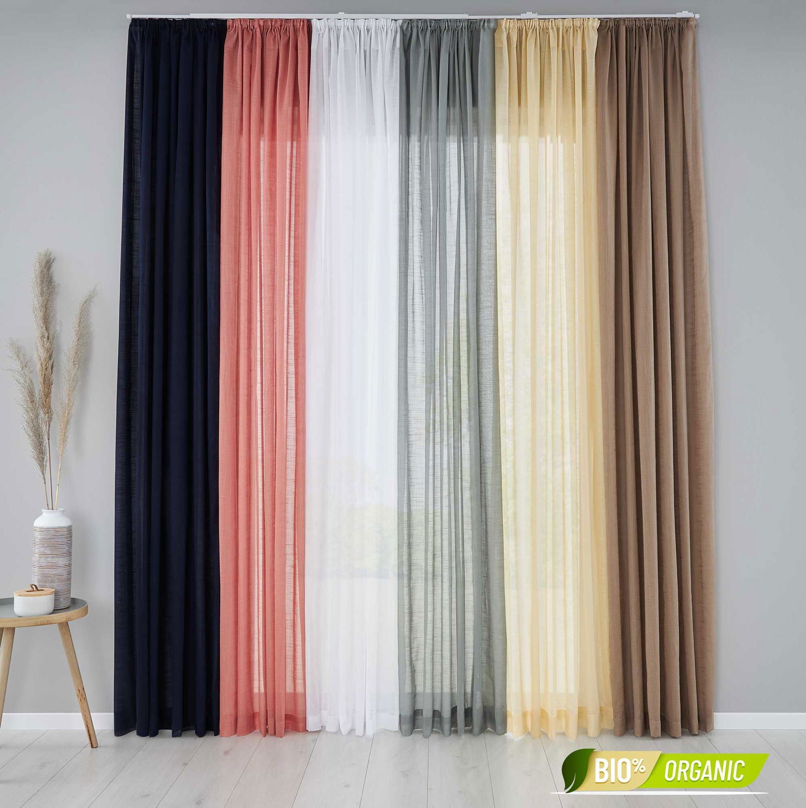 2er Set Bio Organic Vorhänge Reine Baumwolle Transparent Gardinen Verdeckte Schlaufen Gardinenband Pflegeleicht 202087 Vorhang Set 2er_Set_Bio_Organic_Vorhange_Reine_Baumwolle_Transparent_Gardinen_Verdeckte_Schlaufen_Gardinenband_Pflegeleicht_202087_-_Gardinenbox.de_-_-3669686 | Gardinenbox.de