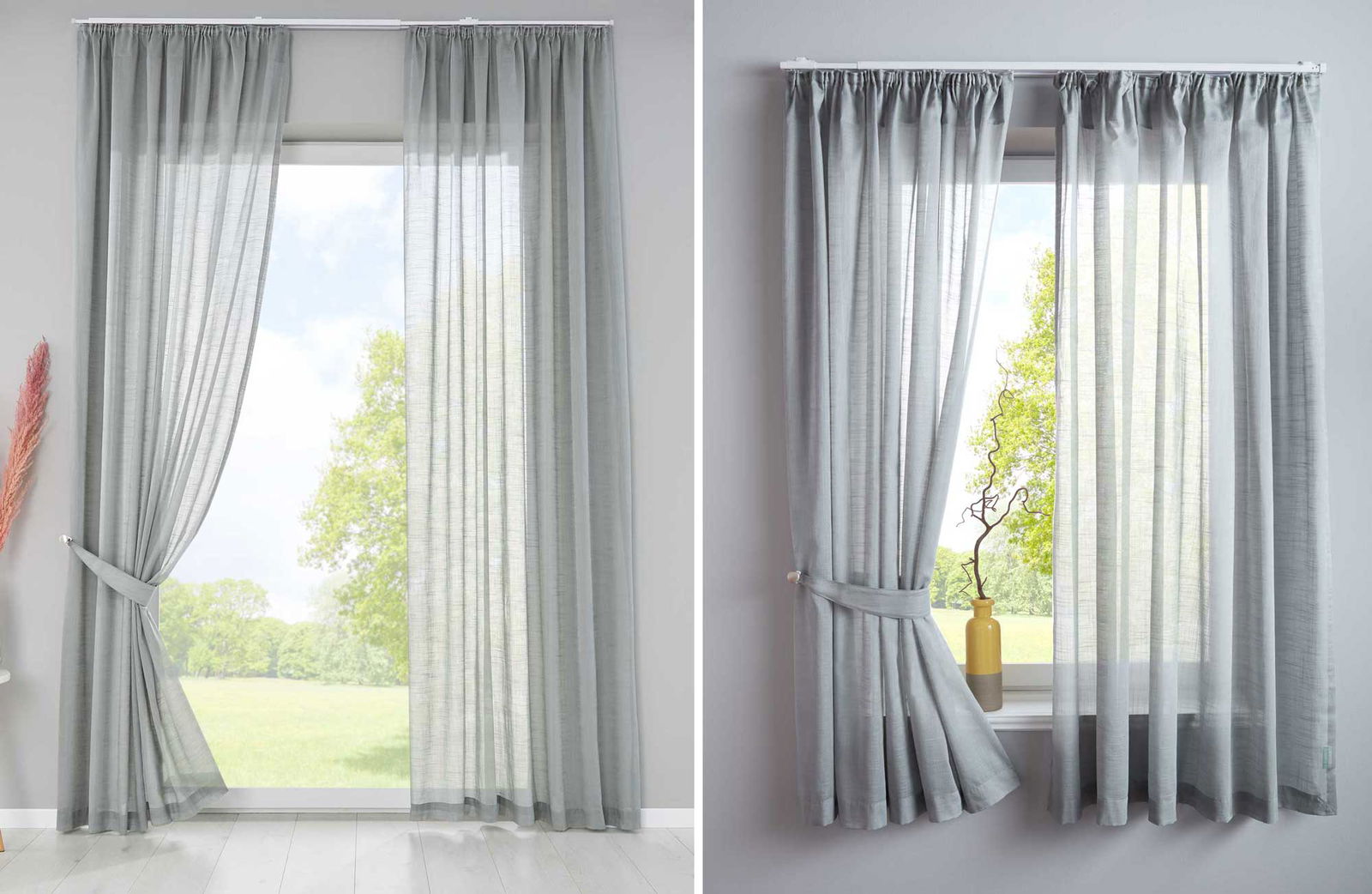 2er Set Bio Organic Vorhänge Reine Baumwolle Transparent Gardinen Verdeckte Schlaufen Gardinenband Pflegeleicht 202087 Vorhang Set 2er_Set_Bio_Organic_Vorhange_Reine_Baumwolle_Transparent_Gardinen_Verdeckte_Schlaufen_Gardinenband_Pflegeleicht_202087_-_Gardinenbox.de_-_-3670047 | Gardinenbox.de