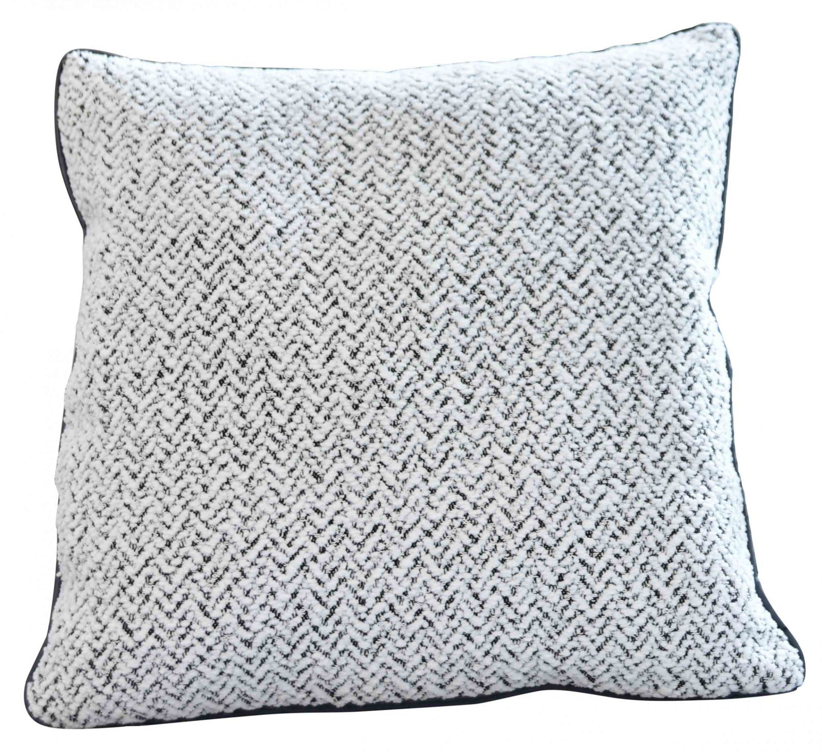 2er Set Chenille Dekokissen Bouclé-Optik LxB 40x40 cm Weiß Schwarz »MONTANA« mit Eleganter Schwarzer Paspelierung Reißverschluss Weicher Füllung 2023330K-2 Kissen mit Füllung 2er_Set_Chenille_Dekokissen_Boucle-Optik_LxB_40x40_cm_Weiss_Schwarz_MONTANA_mit_Eleganter_Schwarzer_Paspelierung_Reissverschluss_Weicher_Fullung_2023330K-2_-_Gardinenbox.de_-_-3670098 | Gardinenbox.de