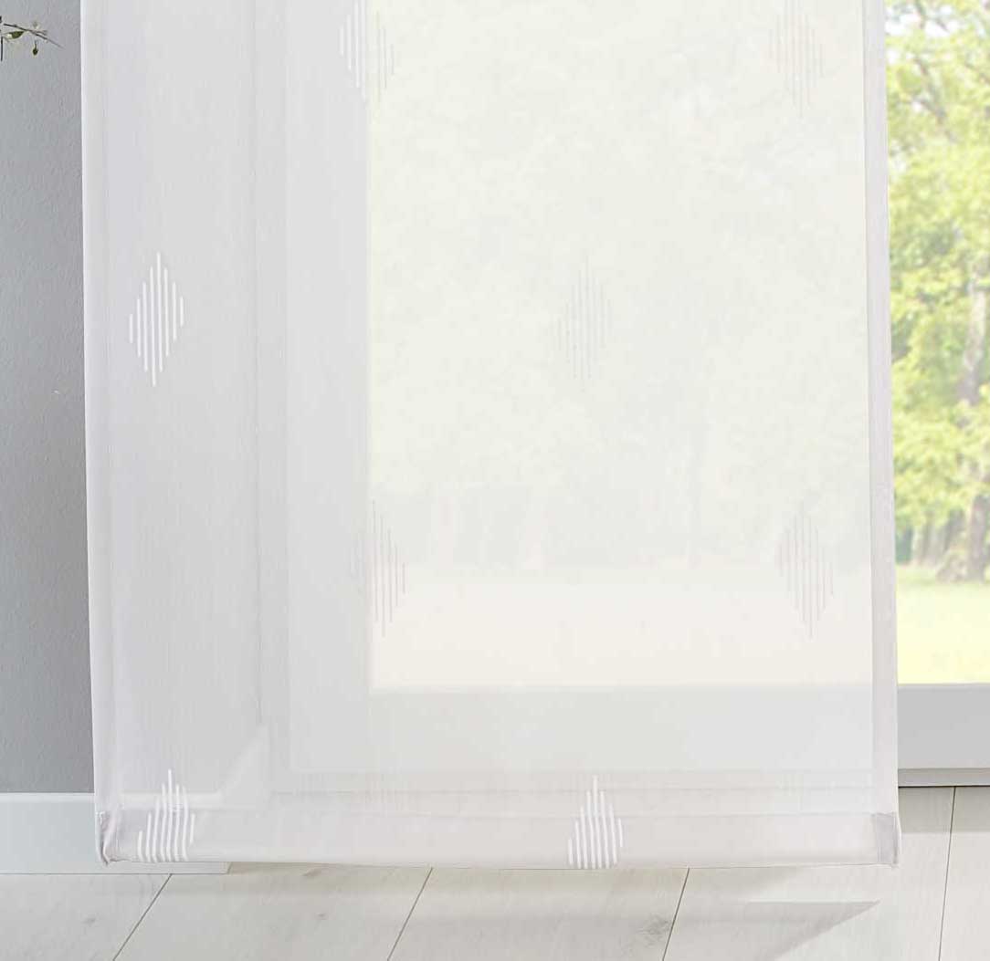 2er Set Flächenvorhänge »Bitlis« Voile Jacquard Musterung Schiebegardinen Raumteiler Wohnzimmer 202080-2 Schiebegardine 2er_Set_Flachenvorhange_Bitlis_Voile_Jacquard_Musterung_Schiebegardinen_Raumteiler_Wohnzimmer_202080-2_-_Gardinenbox.de_-_-3671003 | Gardinenbox.de