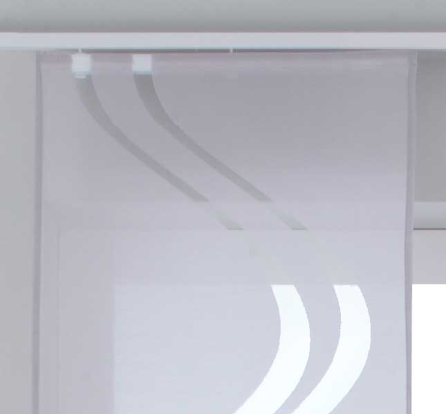 2er Set Flächenvorhänge Schiebegardinen Ausbrenner Qualität modern mit Wellen Muster transparent Paneelwägen Beschwerungsstangen 20190418-2 Schiebegardine 2er_Set_Flachenvorhange_Schiebegardinen_Ausbrenner_Qualitat_modern_mit_Wellen_Muster_transparent_Paneelwagen_Beschwerungsstangen_20190418-2_-_Gardinenbox.de_-_-3670780 | Gardinenbox.de