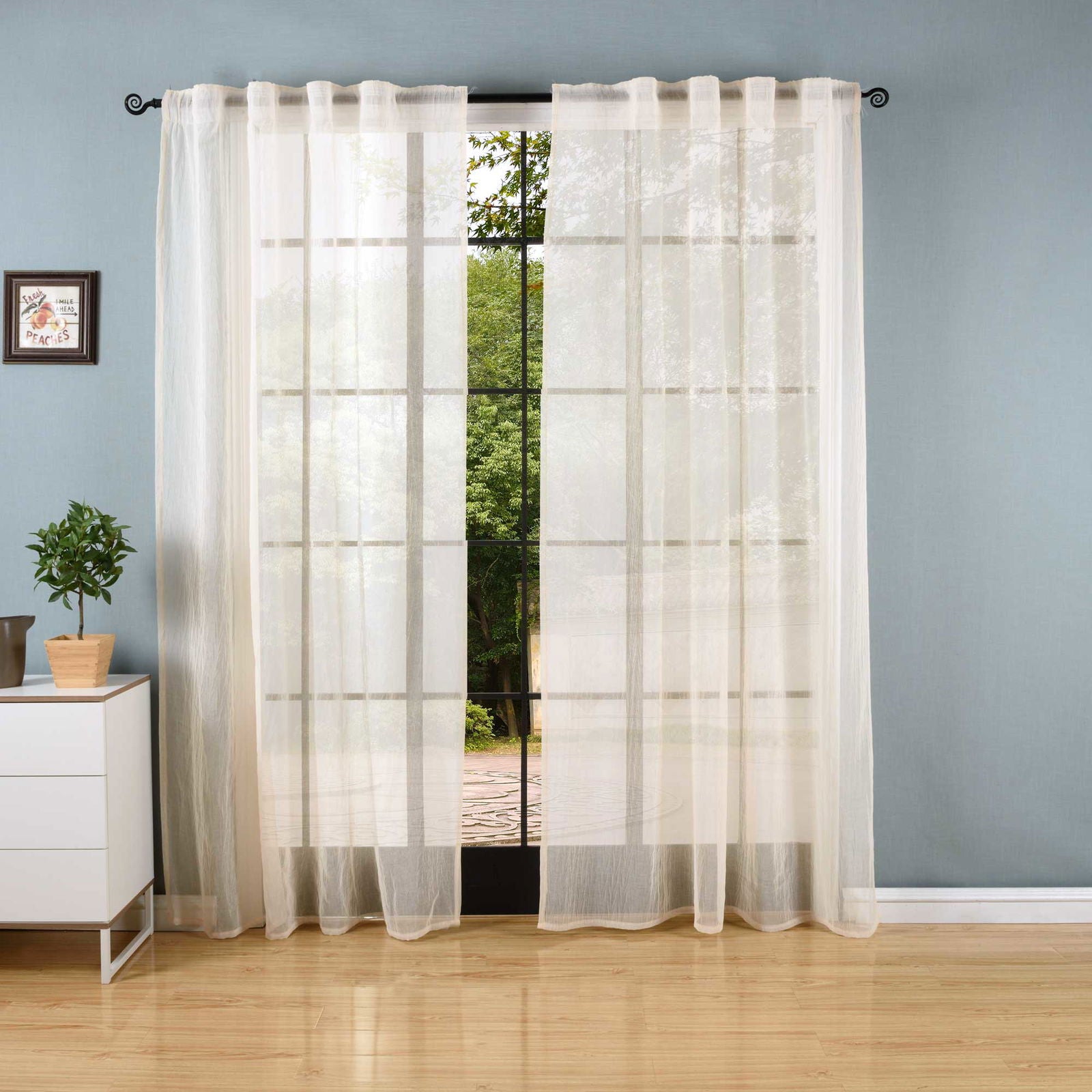 2er Set Gardinen Crushed Leinen Optik Transparent verdeckte Schlaufen Universalband 204752 Creme Gardinenschal 2er_Set_Gardinen_Crushed_Leinen_Optik_Transparent_verdeckte_Schlaufen_Universalband_204752_-_Gardinenbox.de_-_-3671156 | Gardinenbox.de