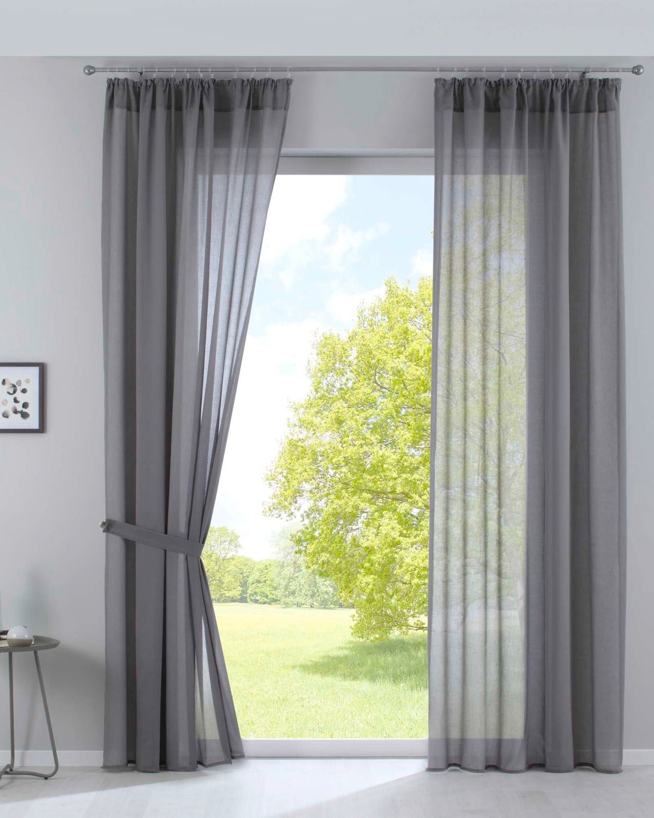 2er Set Gardinen »Nizza« Baumwoll-Voile Halbvoile Transparent Stores mit Gardinenband und Tuneldurchzug 2019031-2 Grau Gardinenschal 2er_Set_Gardinen_Nizza_Baumwoll-Voile_Halbvoile_Transparent_Stores_mit_Gardinenband_und_Tuneldurchzug_2019031-2_-_Gardinenbox.de_-_-3671628 | Gardinenbox.de