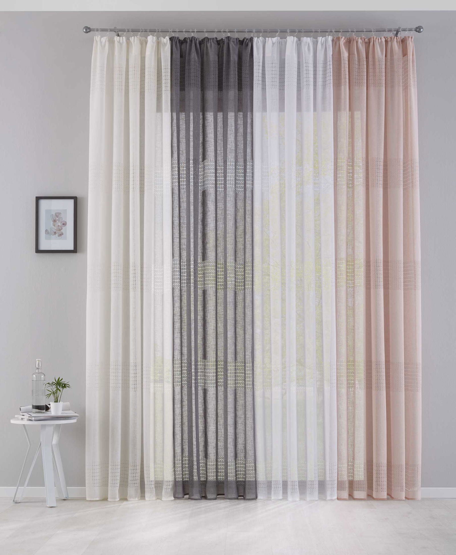 2er Set Gardinen Voile »Sanremo« Landhaus-Stil Querstreifen Leinen Häkel Optik Netzstruktur verdeckte Schlaufen Gardinenband 20190340-2 Gardinenschal 2er_Set_Gardinen_Voile_Sanremo_Landhaus-Stil_Querstreifen_Leinen_Hakel_Optik_Netzstruktur_verdeckte_Schlaufen_Gardinenband_20190340-2_-_Gardinenbox.de_-_-3671370 | Gardinenbox.de