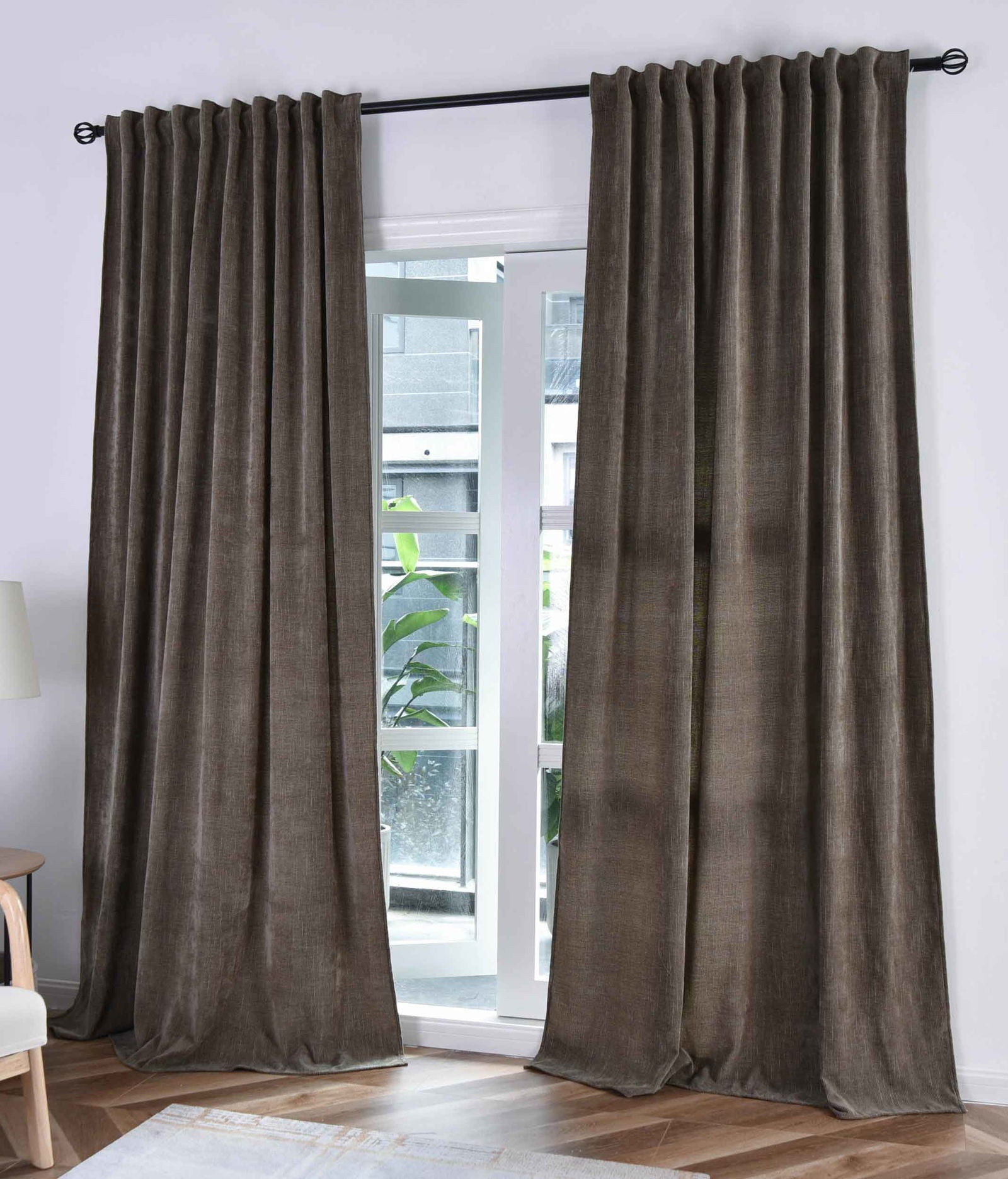 2er Set Jacquard Vorhänge mit Lurex-Effektgarn »HAVANNA« Multiband-Aufhängung: Luxus für Ihr Zuhause 2023340-2 Oliv Gold Vorhang Set 2er_Set_Jacquard_Vorhange_mit_Lurex-Effektgarn_HAVANNA_Multiband-Aufhangung_Luxus_fur_Ihr_Zuhause_2023340-2_-_Gardinenbox.de_-_-3671858 | Gardinenbox.de